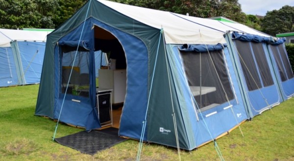 glamping at Fitzroy Beach Holiday Park